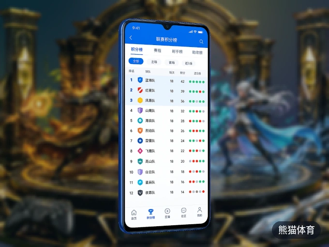 熊猫体育 APP，热门比赛一手掌握